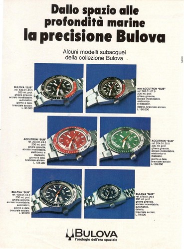 Bulova sub accutron montre - sub,