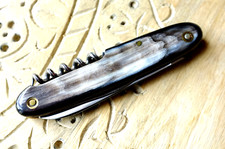 Pradel Frères Shuttle 3 Piece Antique Thiers Polished Folding Knife