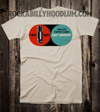 Retro Hot Rod T Shirt Tee Drag Race Racing Speed Shop Chet Herbert Roller Cams