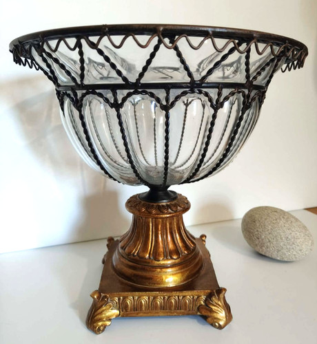 Centre table ancien en - de,