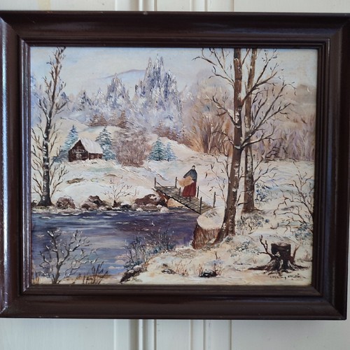 Tableau huile sur toile - tableau,