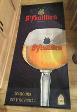 Banderole BIERE ST FEUILLIEN 180x80CM Déco Bar Bistrot Café Plaque Affiche Verre