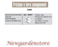 Embrayage 103x79 Motoculteur