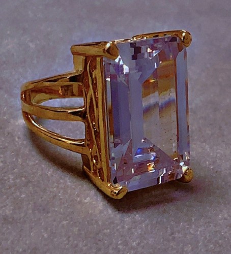 Grosse bague plaqué - , or