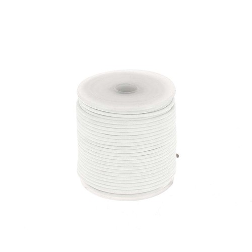 Lacet cuir pigmenté rond - en,