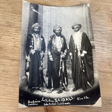 Rare Photo Sultan Said Ali + OFLAG VIII-F POW Stamp (Comoros Colonial)