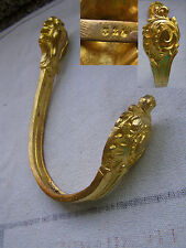 ANCIENNE PATÈRE BRONZE VESTIAIRE PORTE MANTEAU APPLIQUE CROCHET ATTACHE EMBRASSE