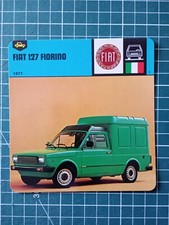 Car sheet circa 1978 12 x 12.5 cm utility Fiat 127 Fiorino