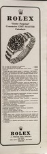 ROLEX Publicité 1969 Montre