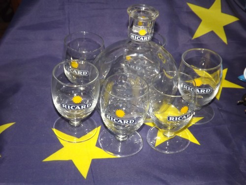 Lot verres ricard 17cl - lot, logo