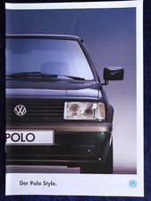 VW Polo 86C 2F coupe and hatchback brochure 1/1994 Polo style