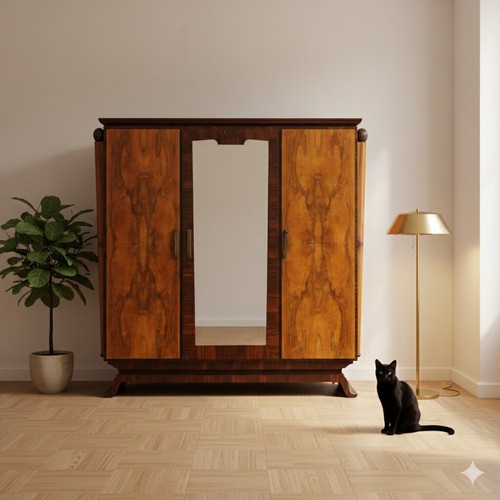 Armoire art déco ancienne - armoire,