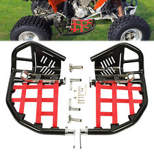 Nerf Bars Foot Peg Heel Guard For Honda 400EX 400X All Years Black Nerf Red Nets