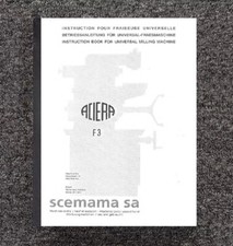 3 Square Head Universal Milling Machine Operator Inst Manual Fits Aciera F3 ACF3