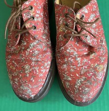 DOC MARTENS Canvas Floral  Shoes EU 39 Us 8 - 8.5