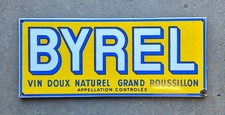 RARE Plaque émaillée BYREL
