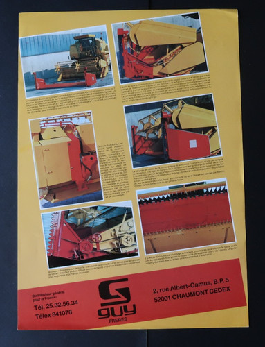 Brochure coupe colza m84 - brochure,