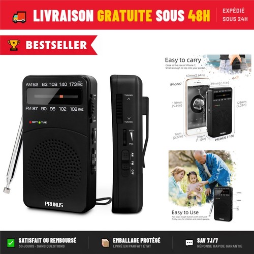 Prunus 166 radio portable - j-166, am