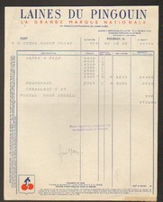 ROUBAIX (59) KNITTING WOOL "PENGUIN WOOL" in 1950