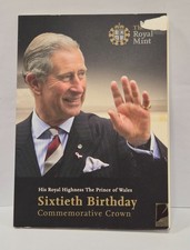 2008 Prince Charles III's 60th Five Pound Crown Brilliant Uncirculated UKPC60BU