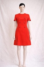 Robe trapèze vintage en laine