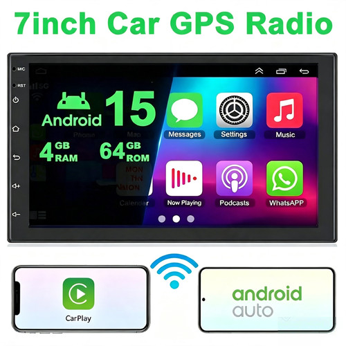 Double din car stereo - 7'',