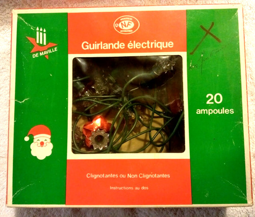 Ancienne guirlande noël - ancienne,