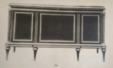 OLD BEAUTIFUL ENGRAVING 19 centuries FURNITURE D ART CONVENIENT era LOUIS XVI