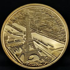 JETON 31mm Doré TOUR EIFFEL