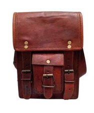 Sac messager unisexe en cuir véritable 9" sac tablette sacoche sac bandoulièr...