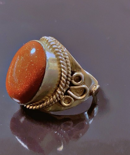 Ancienne bague argent pierre