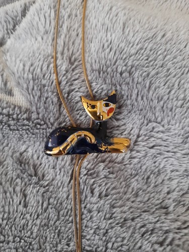 Collier chat lune rosina - collier,