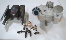 Star Wars Galactic Heroes Millennium Falcon + TIE Fighter + Figures (Han,...