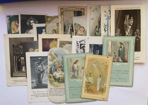 Lot images pieuses diverses - 20,