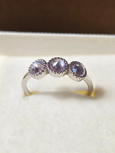 Bague pierres taille - 3, rose