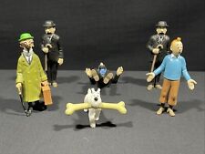 6pcs / lot The Adventures of Tintin PVC Action Figures Tintin Snowy Dog HOT