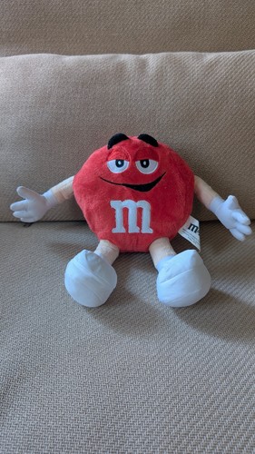Peluche rouge mascotte - m&m's,