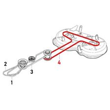V-belt 589531401 for Husqvarna Rider 111 B, 111 B5, 112 C, 112 C5