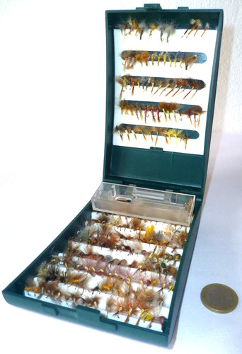 Peche boite mouches pleine - peche,