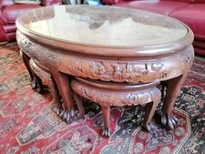 Table basse ovale chinoise