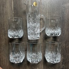 Longchamp Cristal D’Arques-Durand Double Ole Fashion Glasses & Pitcher