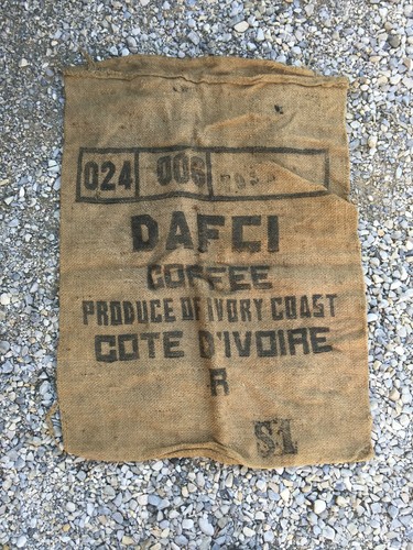 Ancien sac toile jute - ancien,