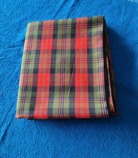 LINGE ANCIEN : 1 GRAND COUPON DE TISSU STYLE TARTAN ECOSSAIS  240 X 154 CM