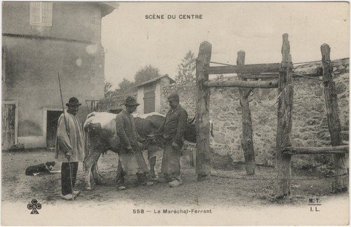 Cpa scène centre - -, du