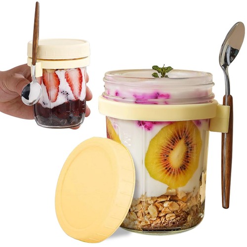 Overnight oats jars 2pcs - overnight,