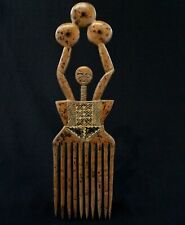 Vintage African Art - Large Ashanti Ornamental Comb - African Comb - 40 Cms