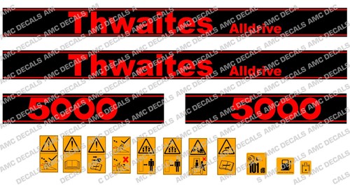 Autocollants thwaites alldrive - autocollants,