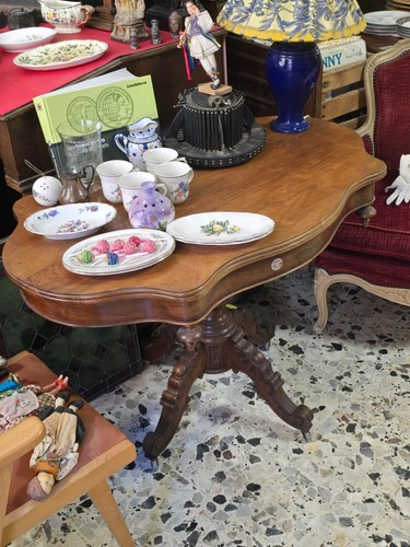 Table accordéon noyer avec - accordéon,