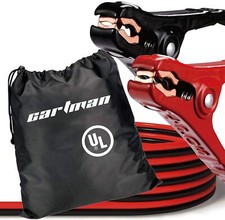 CARTMAN UL Listed Jumper Cables 10 Gauge 12 Feet Booster Cables with Carry Bag