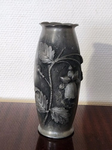 Vase ancien étain - vase,